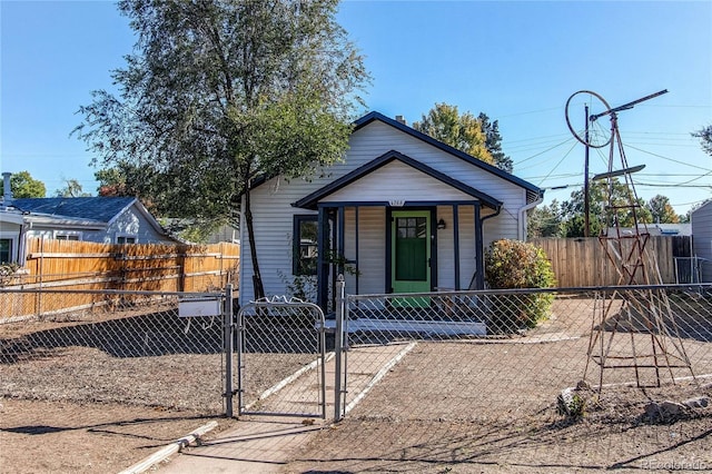 view of bungalow-style home