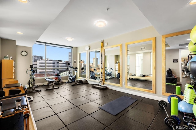 view of exercise room