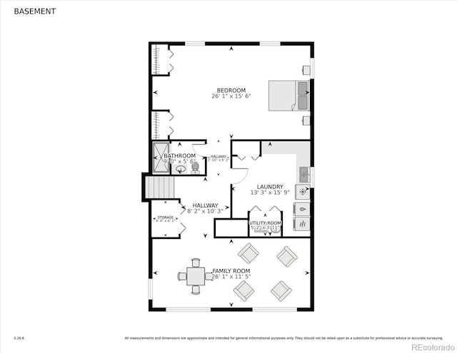 3298 Quail St, Wheat Ridge, CO 80033 - floor plan / room layout
