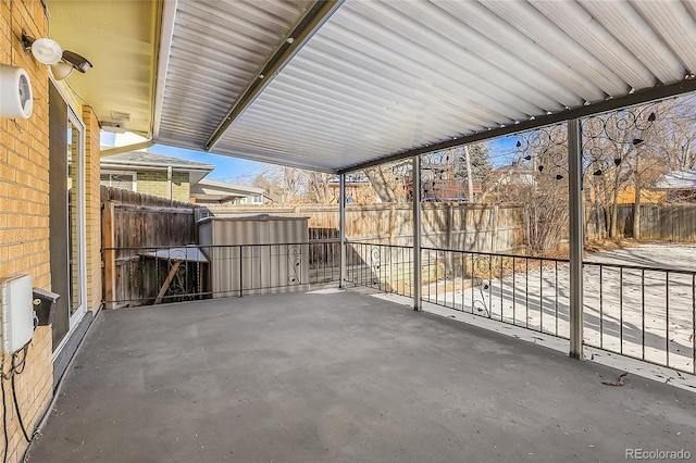 view of patio / terrace featuring a fenced backyard