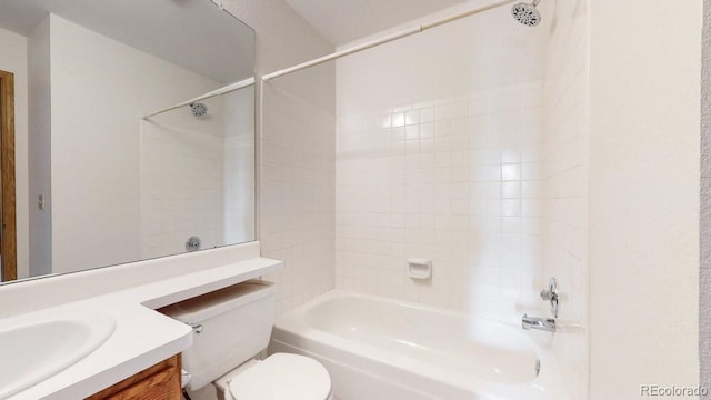 6796 S Independence St, Littleton, CO 80128 - bathroom featuring vanity and washtub / shower combination