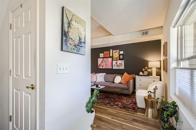 interior space featuring hardwood / wood-style floors