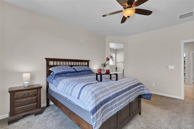 3266 Riverwood Way, Castle Rock, CO 80109 - bedroom featuring visible vents, baseboards, and light carpet