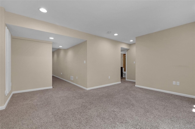 3266 Riverwood Way, Castle Rock, CO 80109 - unfurnished room featuring carpet flooring, baseboards, and recessed lighting