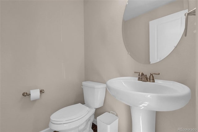 3266 Riverwood Way, Castle Rock, CO 80109 - bathroom featuring toilet and baseboards