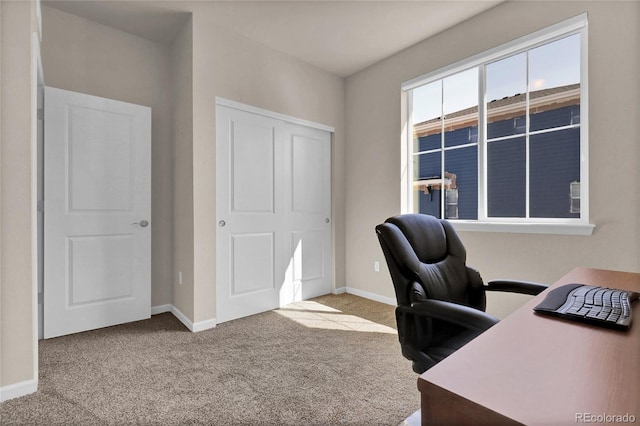 3266 Riverwood Way, Castle Rock, CO 80109 - carpeted home office featuring baseboards