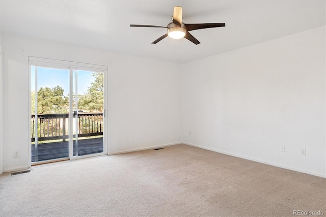 9905 Aftonwood St, Highlands Ranch, CO 80126 - unfurnished room featuring light colored carpet and a ceiling fan
