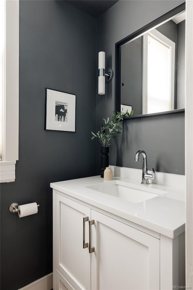 bathroom with vanity