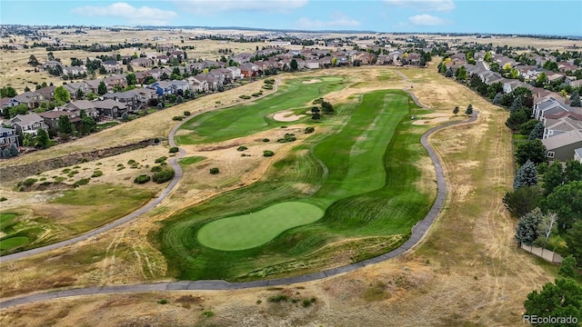 23427 Song Bird Hills Pl, Parker, CO 80138 - aerial view of property's location with nearby suburban area and a local golf course