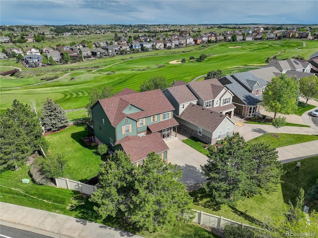 23427 Song Bird Hills Pl, Parker, CO 80138 - aerial perspective of suburban area with a local golf course