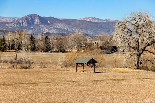 view of mountain feature