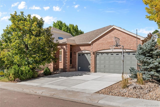 view of front of home featuring a garage