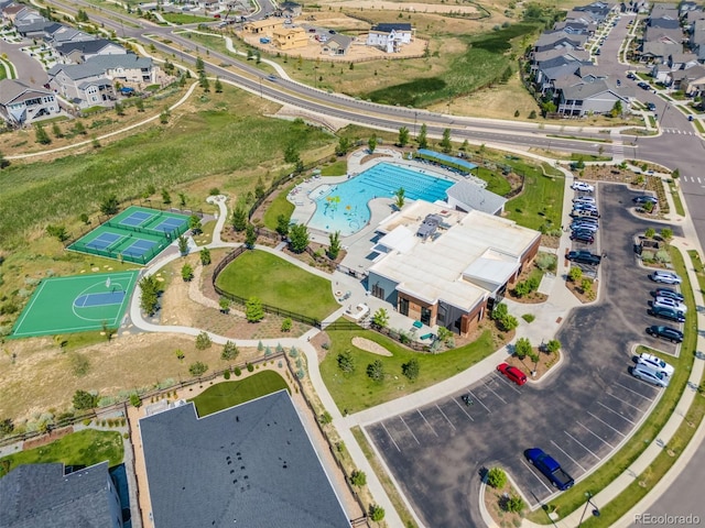 birds eye view of property