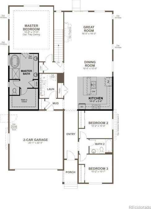 1353 Lumber Ridge Cir S, Erie, CO 80516 - view of floor plan / room layout