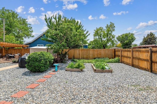 2196 W 56th Ave, Denver, CO 80221 - fenced backyard featuring a garden and a patio