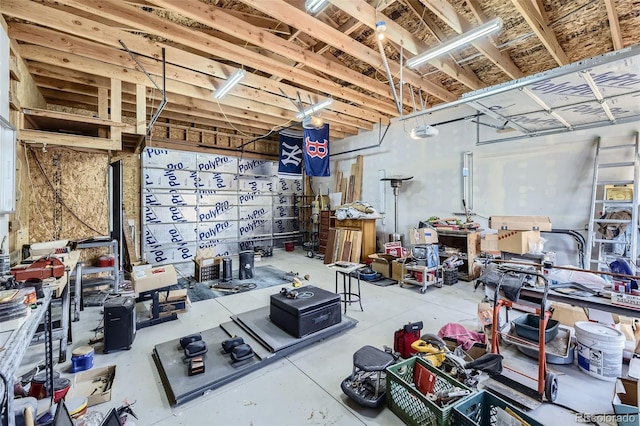 misc room featuring concrete floors