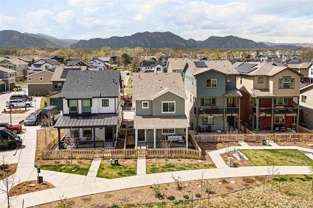 320 Marshall Mews, Superior, CO 80027 - multi unit property featuring a residential view, a fenced backyard, and a mountain view