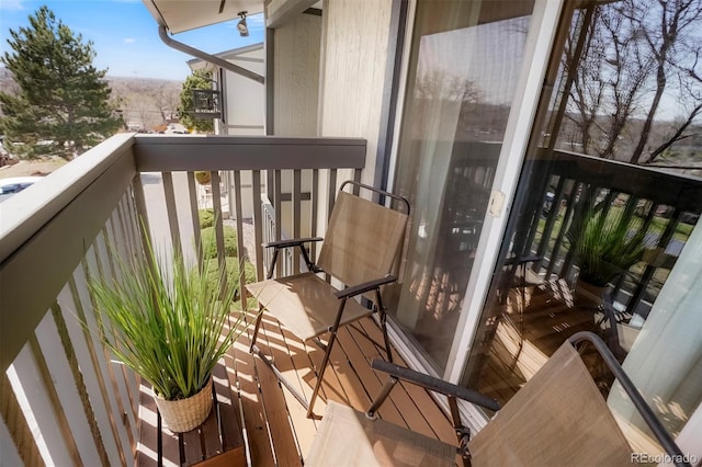 view of balcony