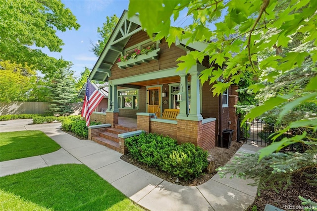 13 2nd St, Colorado Springs, CO 80906 - view of front of home with covered porch