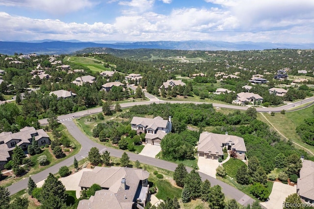 6299 Ellingwood Point Pl, Castle Rock, CO 80108 - aerial perspective of suburban area with a mountainous background