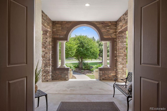 6299 Ellingwood Point Pl, Castle Rock, CO 80108 - view of covered porch