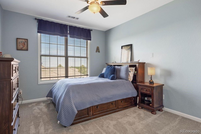 6299 Ellingwood Point Pl, Castle Rock, CO 80108 - bedroom with carpet floors and a ceiling fan