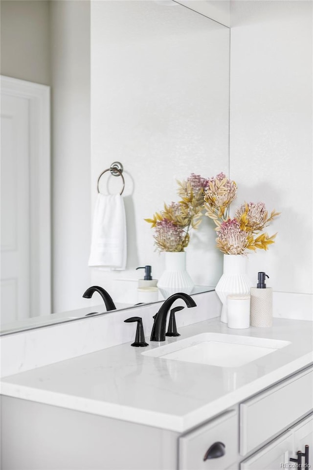 bathroom featuring vanity