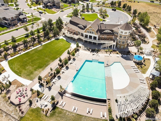 birds eye view of property