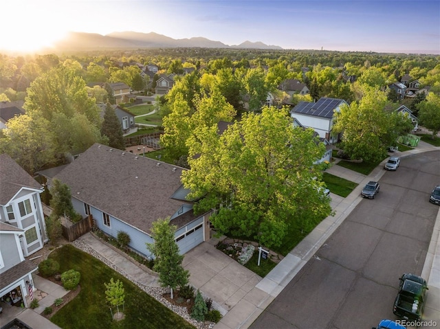 6480 Moss Cir, Arvada, CO 80007 - aerial perspective of suburban area with mountains