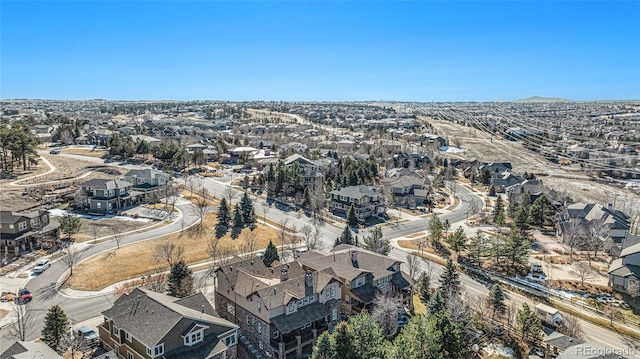 birds eye view of property featuring a residential view