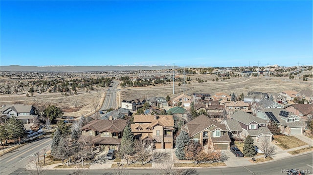 bird's eye view featuring a residential view