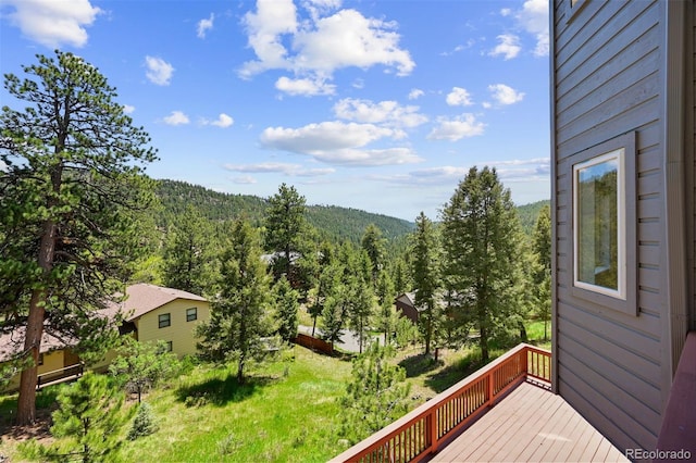 6904 Sprucedale Park Way, Evergreen, CO 80439 - view of mountain background featuring a heavily wooded area