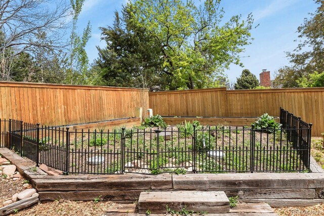view of fenced backyard