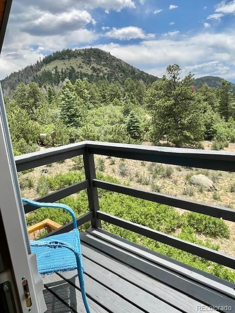 640 Ridgeway Dr, Cotopaxi, CO 81223 - balcony with a mountain view and a forest view