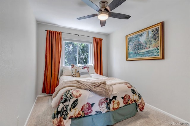 2602 Cove Creek Ct, Highlands Ranch, CO 80129 - carpeted bedroom with baseboards and ceiling fan