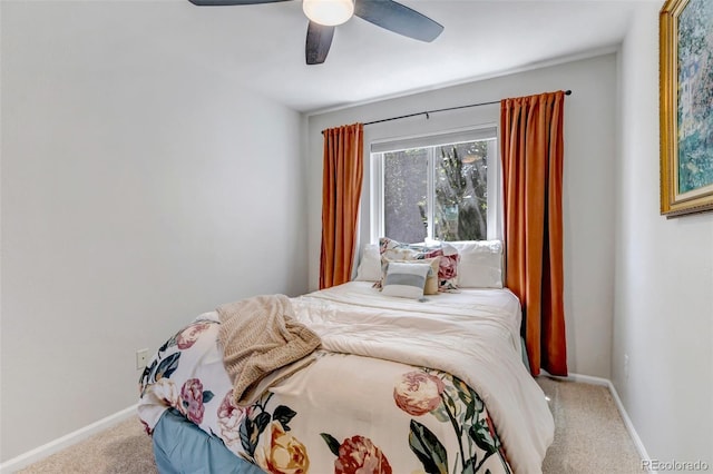 2602 Cove Creek Ct, Highlands Ranch, CO 80129 - carpeted bedroom with baseboards and a ceiling fan