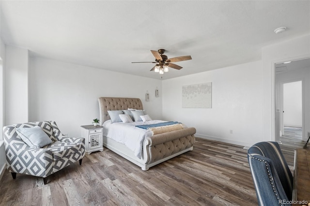 647 Berwick Ave, Firestone, CO 80520 - bedroom with wood finished floors and ceiling fan