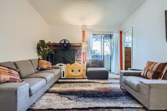 497 S Memphis Way Unit 17, Aurora, CO 80017 - living room with a textured ceiling