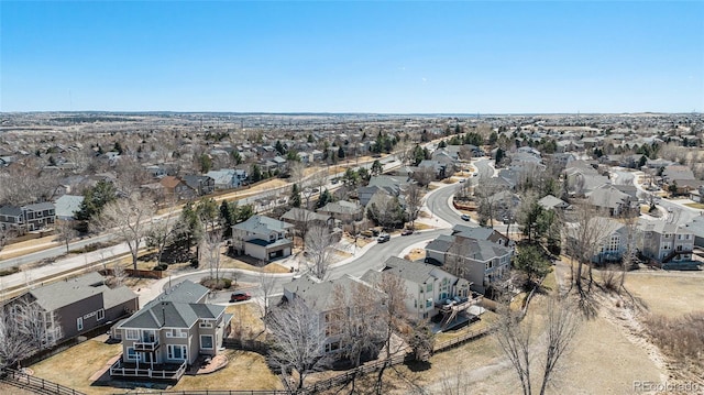 birds eye view of property featuring a residential view