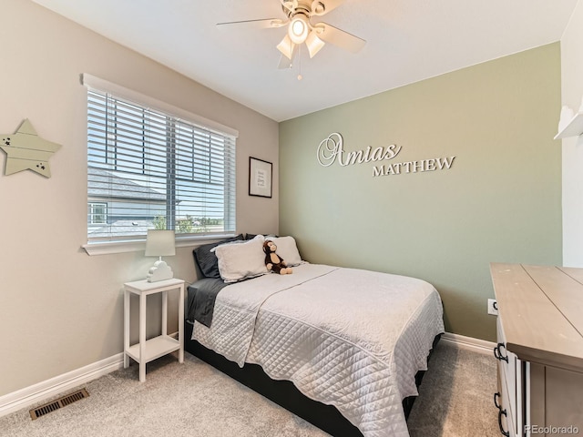 11902 Norfolk Ct, Commerce City, CO 80022 - bedroom featuring light carpet and ceiling fan