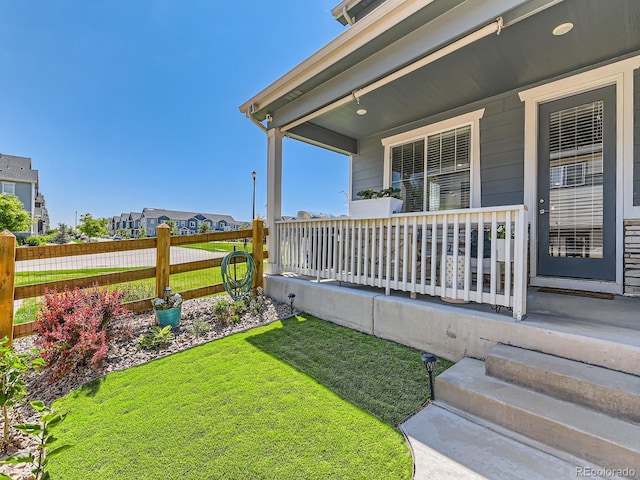11902 Norfolk Ct, Commerce City, CO 80022 - view of yard featuring a porch and a residential view