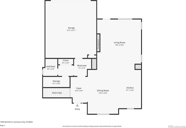 11902 Norfolk Ct, Commerce City, CO 80022 - view of floor plan / room layout