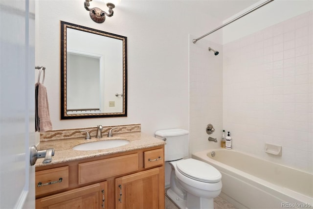 443 Garfield St, Denver, CO 80206 - full bathroom with toilet, vanity, and shower / bath combination