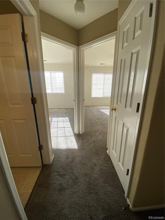 corridor with carpet