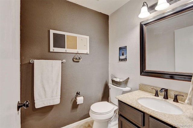 8680 Apache Plume Dr, Parker, CO 80134 - half bath featuring toilet and vanity