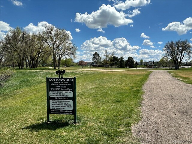 8680 Apache Plume Dr, Parker, CO 80134 - surrounding community with a lawn