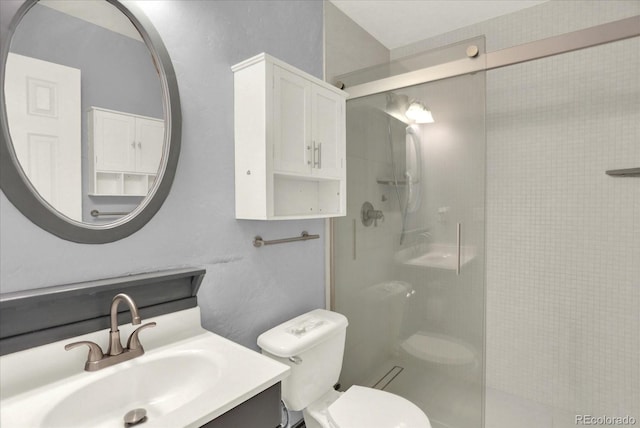 13496 Alcott Way, Broomfield, CO 80020 - full bathroom featuring a stall shower, toilet, and vanity