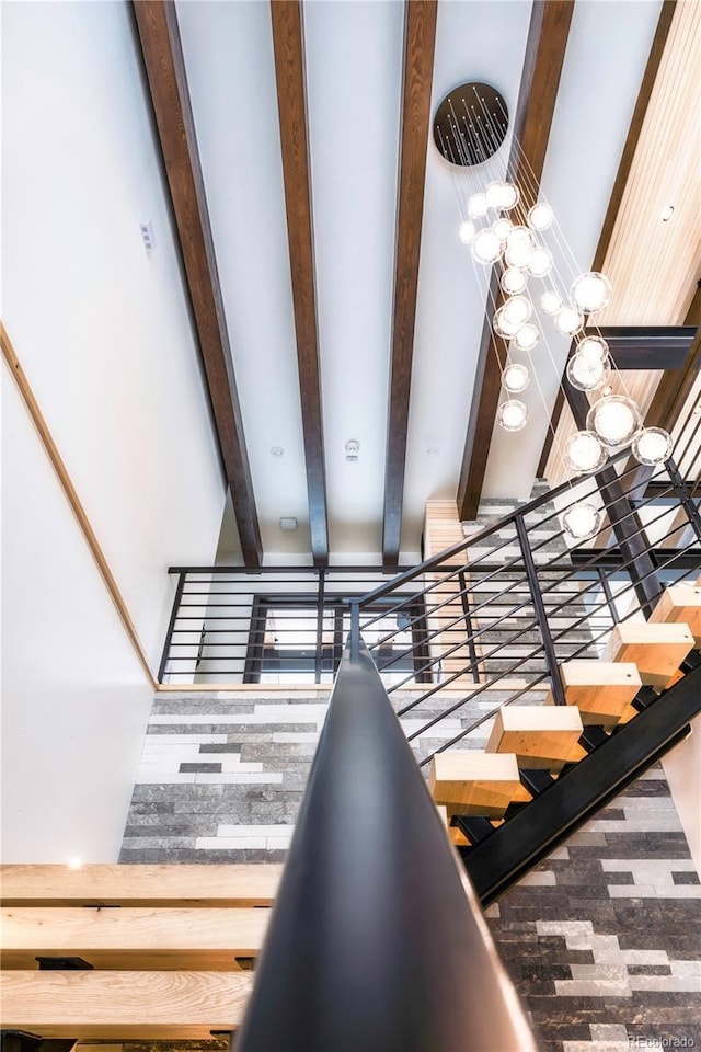 55 Blue Flag Dr, Breckenridge, CO 80424 - detailed view of beamed ceiling