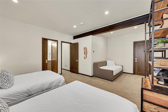 55 Blue Flag Dr, Breckenridge, CO 80424 - bedroom featuring light carpet, recessed lighting, and baseboards