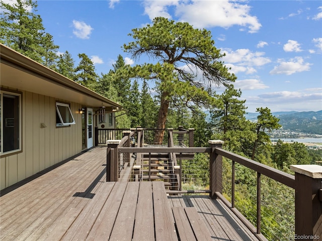 1141 Koral Ct, Estes Park, CO 80517 - deck with a water and mountain view